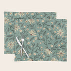 Vintage Floral Neutral - Green Placemat Gallery Image 1