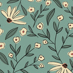 Vintage Floral Neutral - Green Coffee Mug Gallery Image 2