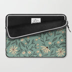 Vintage Floral Neutral - Green Laptop Sleeve Gallery Image 2