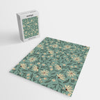Vintage Floral Neutral - Green Jigsaw Puzzle Gallery Image 2