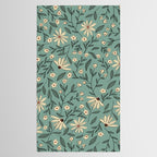 Vintage Floral Neutral - Green Tablecloth Gallery Image 2