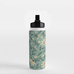 Vintage Floral Neutral - Green Water Bottle Gallery Image 2
