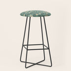 Vintage Floral Neutral - Green Stool Gallery Image 1