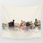 vancouver skyline Wall Tapestry Gallery Image 4