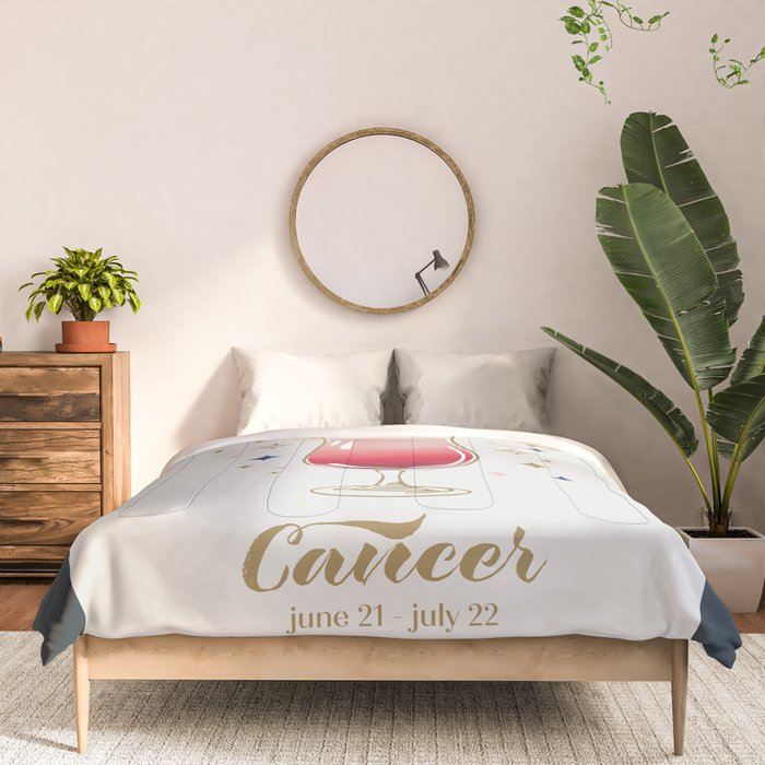 Pina Colada Cocktail Zodiac Sign Comforter Gallery Image 3