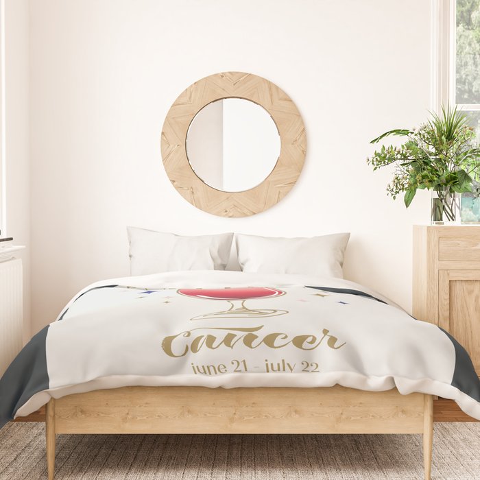 Pina Colada Cocktail Zodiac Sign Duvet Cover Gallery Image 3