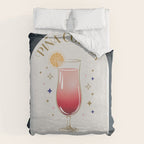 Pina Colada Cocktail Zodiac Sign Duvet Cover Gallery Image 6