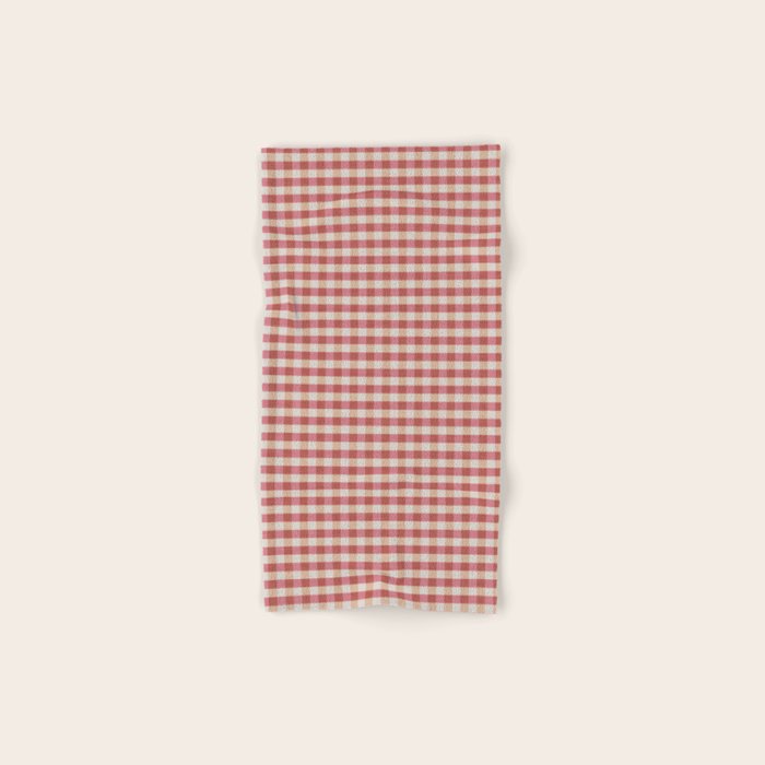 Cozy Gingham in Pink Bath Towel Gallery Image 1