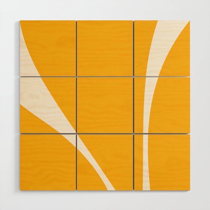 Minimalist Plant Abstract LI Wood Wall Art Gallery Image 1