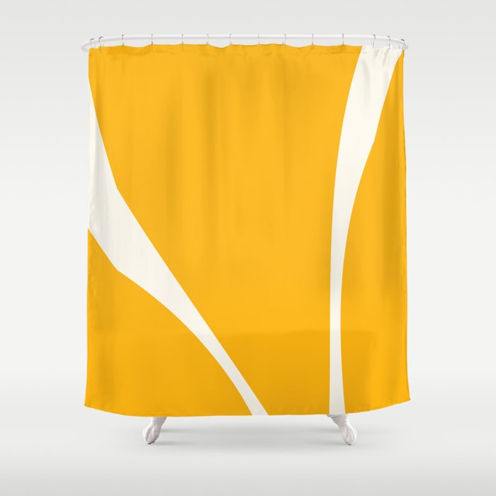 Minimalist Plant Abstract LI Shower Curtain Gallery Image 1