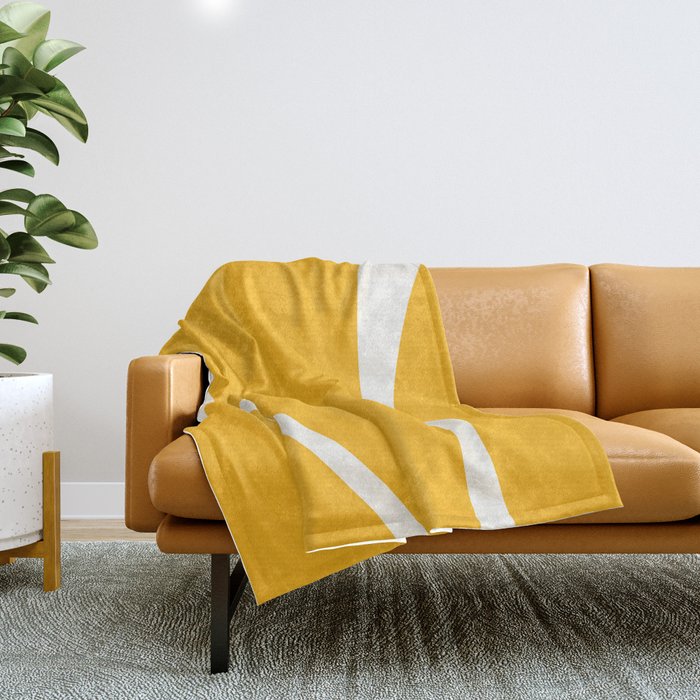 Minimalist Plant Abstract LI Throw Blanket Gallery Image 1