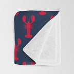 maine lobsters Throw Blanket Gallery Image 3