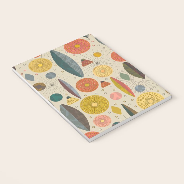 Mid Century Modern Eucalyptus with Retro Vibes Notebook Gallery Image 3