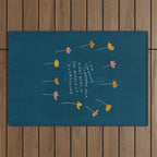 "I Am Learning To Breathe Deep Right Here In The Middle Of Everything." Outdoor Rug Gallery Image 1