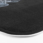 Waves on a black sand beach in iceland - minimalist Landscape Photography Bath Mat Gallery Image 3