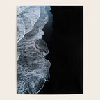 Waves on a black sand beach in iceland - minimalist Landscape Photography Poster Gallery Image 4