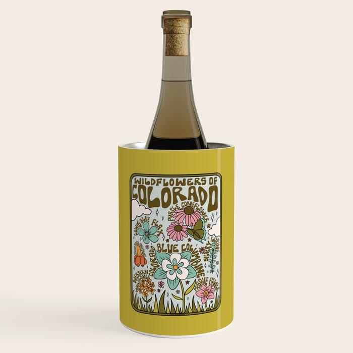 Colorado Widlflowers Wine Chiller Gallery Image 1