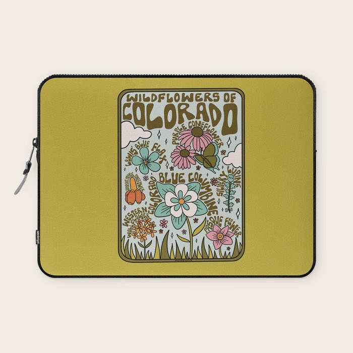 Colorado Widlflowers Laptop Sleeve Gallery Image 1