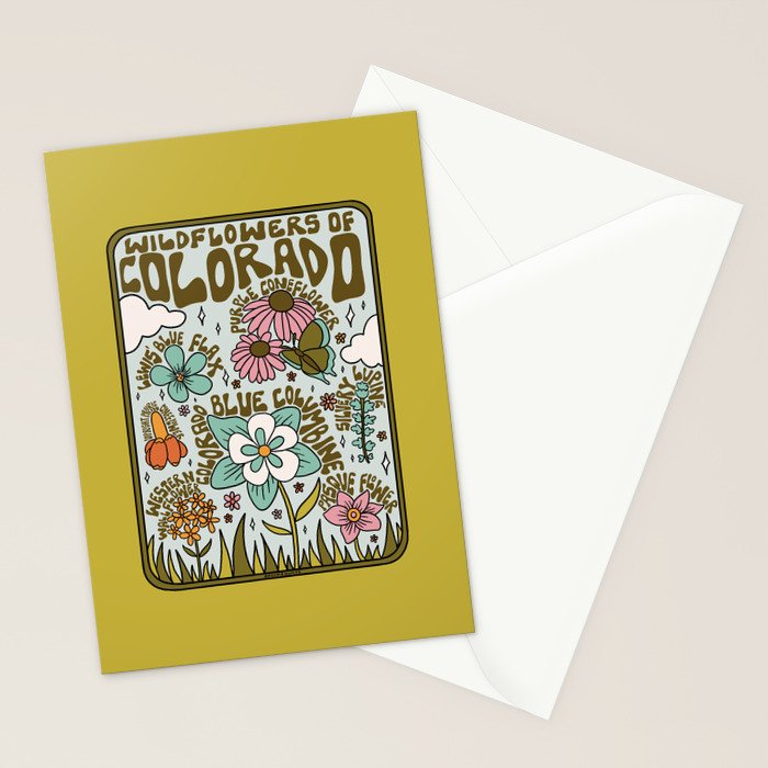 Colorado Widlflowers Stationery Card Gallery Image 2