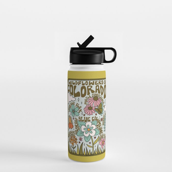 Colorado Widlflowers Water Bottle Gallery Image 1