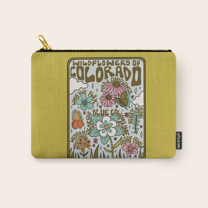 Colorado Widlflowers Carry All Pouch Gallery Image 1