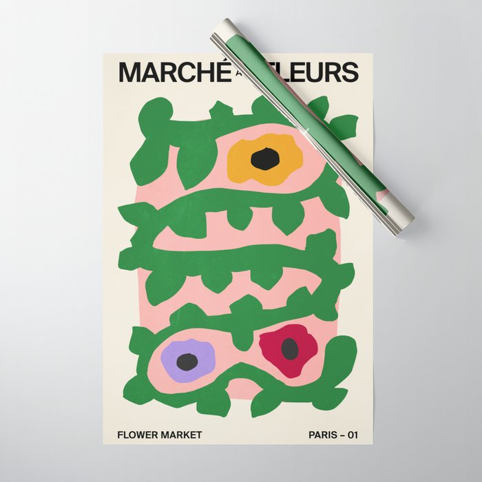 Flower Market I: Paris | Matisse Edition Wrapping Paper Gallery Image 1