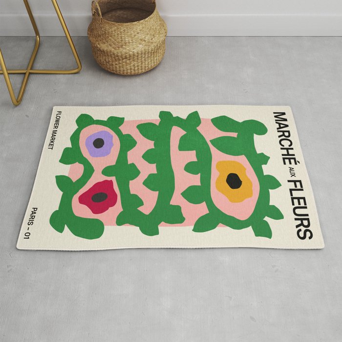 Flower Market I: Paris | Matisse Edition Rug Gallery Image 1