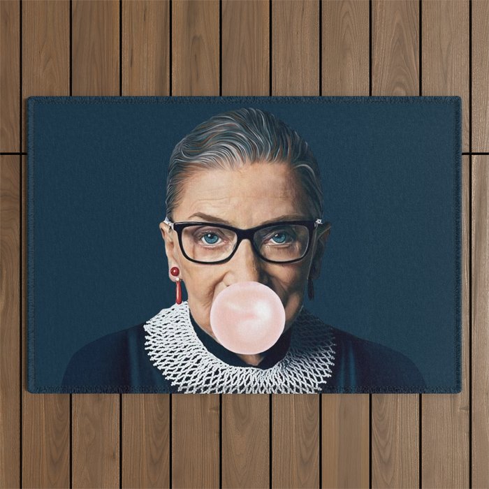 Ruth Bader Ginsburg No. 3 Outdoor Rug Gallery Image 1