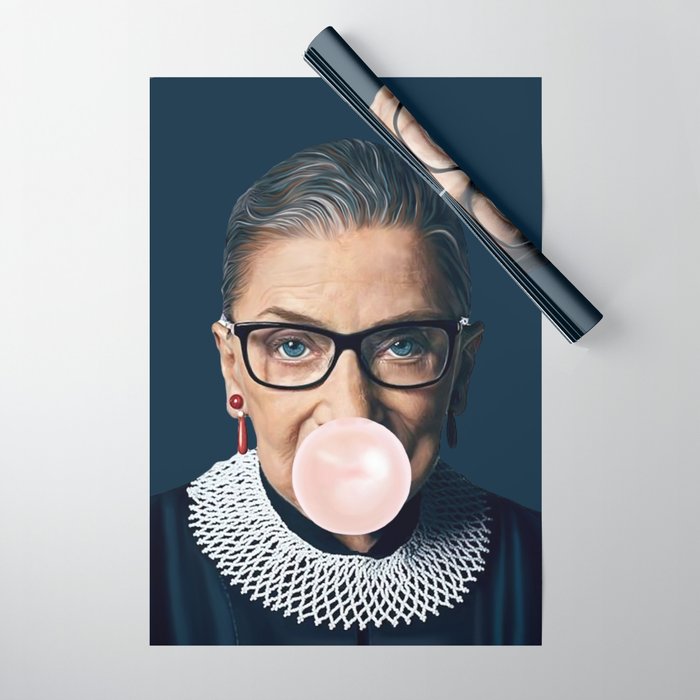 Ruth Bader Ginsburg No. 3 Wrapping Paper Gallery Image 1