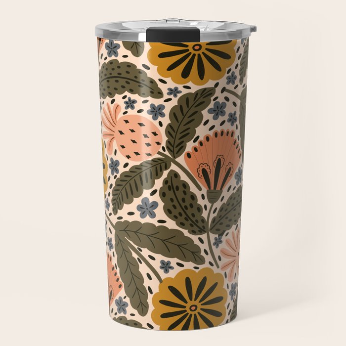 Fall Floral  Travel Mug Gallery Image 1
