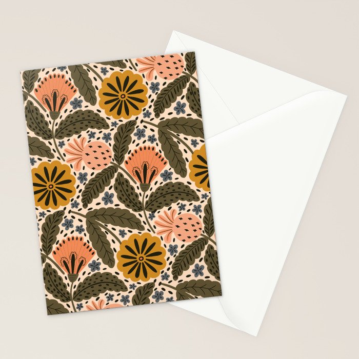 Fall Floral  Stationery Card Gallery Image 2