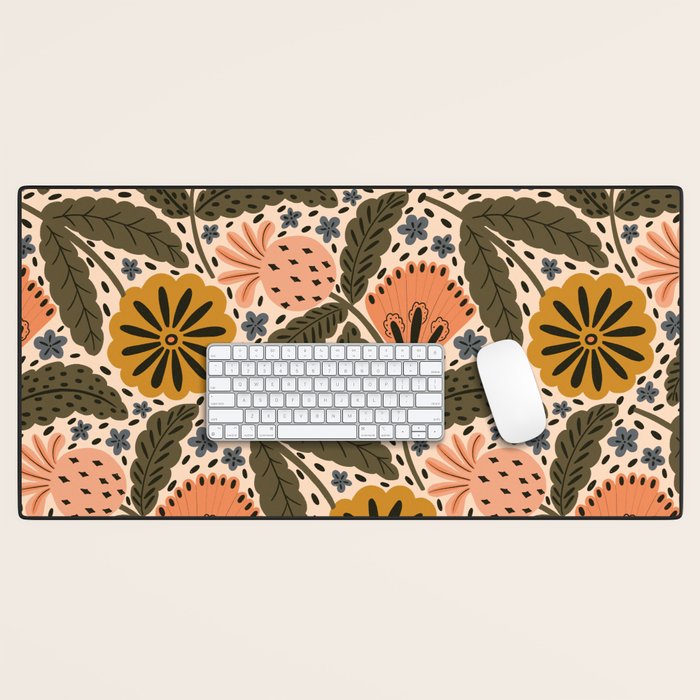Fall Floral  Desk Mat Gallery Image 1