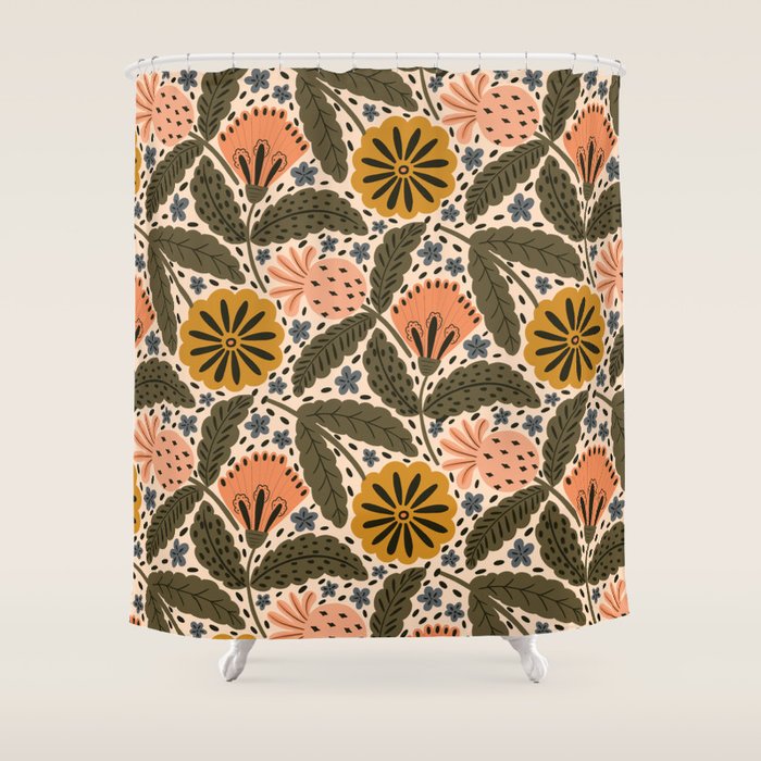 Fall Floral  Shower Curtain Gallery Image 1