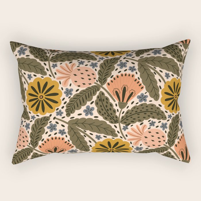 Fall Floral  Rectangular Pillow Gallery Image 1
