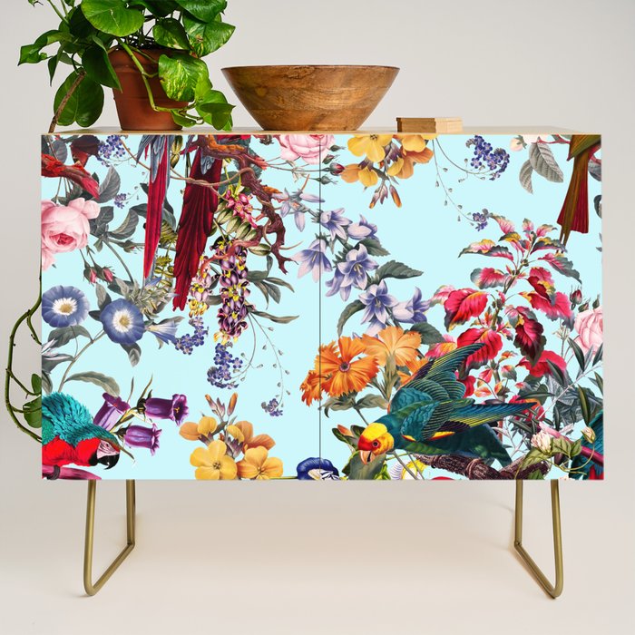 Floral and Birds XXXIV Credenza Gallery Image 1