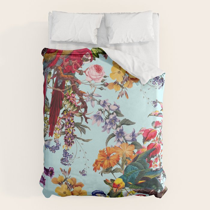 Floral and Birds XXXIV Duvet Cover Gallery Image 6