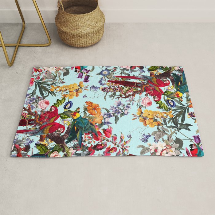 Floral and Birds XXXIV Rug Gallery Image 1