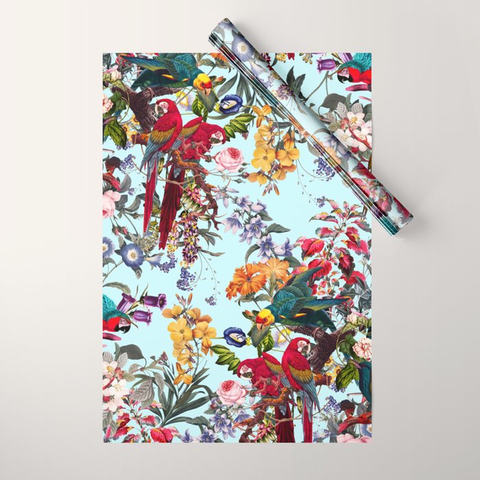 Floral and Birds XXXIV Wrapping Paper Gallery Image 1