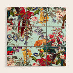 Floral and Birds XXXIV Wood Wall Art Gallery Image 1