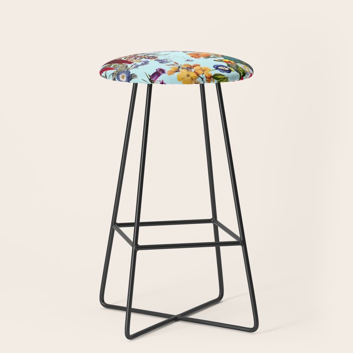 Floral and Birds XXXIV Stool Gallery Image 1
