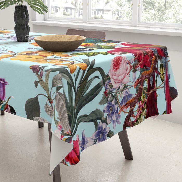 Floral and Birds XXXIV Tablecloth Gallery Image 3
