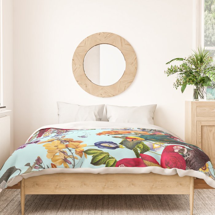 Floral and Birds XXXIV Duvet Cover Gallery Image 3