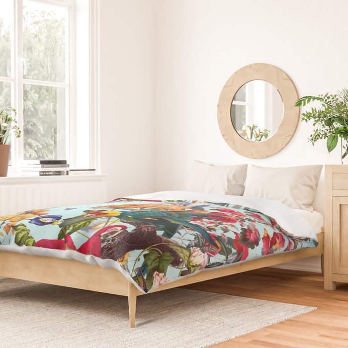 Floral and Birds XXXIV Duvet Cover Gallery Image 2