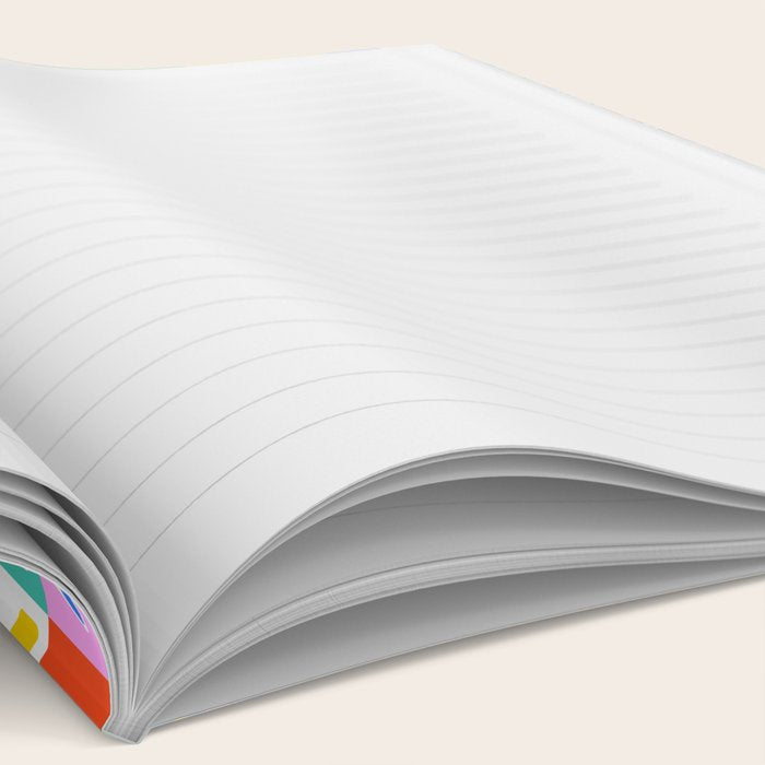 Colorful back to school mosaic pattern Notebook Gallery Image 2