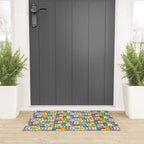 Colorful back to school mosaic pattern Welcome Mat Gallery Image 3
