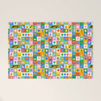 Colorful back to school mosaic pattern Welcome Mat Gallery Image 1