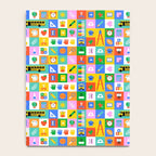 Colorful back to school mosaic pattern Notebook Gallery Image 4
