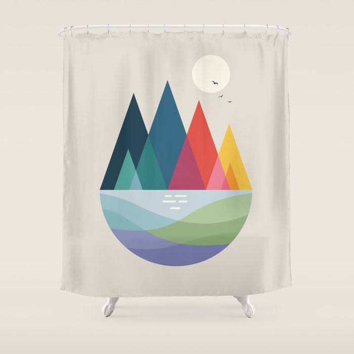 Somewhere Shower Curtain Gallery Image 1