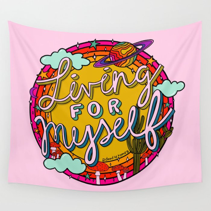 Living for Myself Wall Tapestry Gallery Image 1
