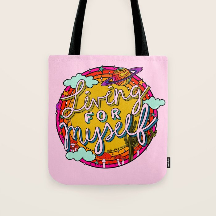 Living for Myself Tote Bag Gallery Image 1